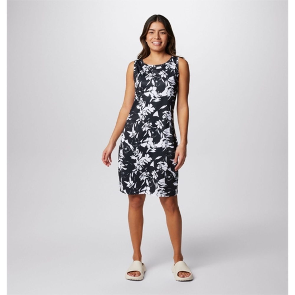 Columbia Black and White Sheath Midi Dress